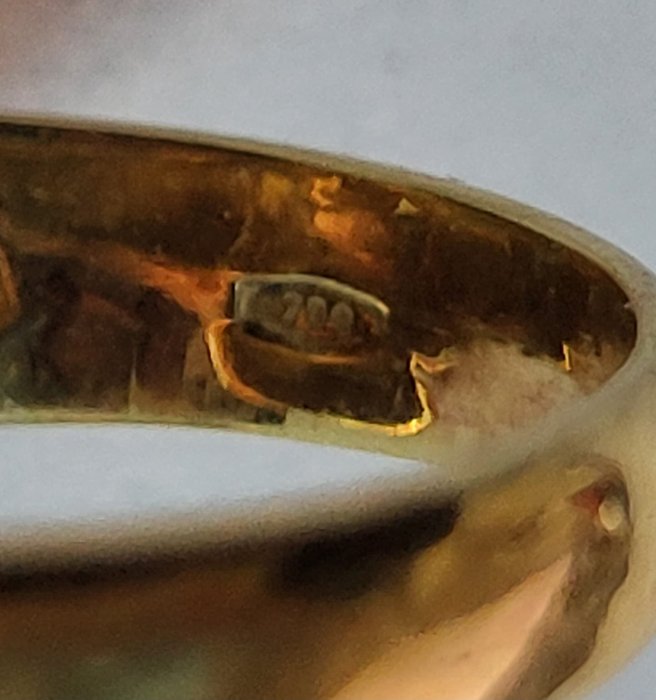 Image 3 of 18 kt. Yellow gold - Ring Diamond - Diamonds