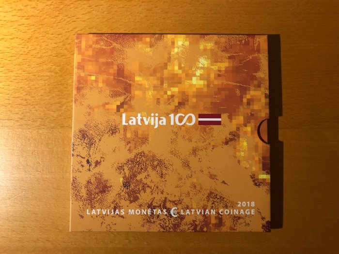 Λετονία. Year Set (FDC) 2018 (incl. 2 euro "Independence")
