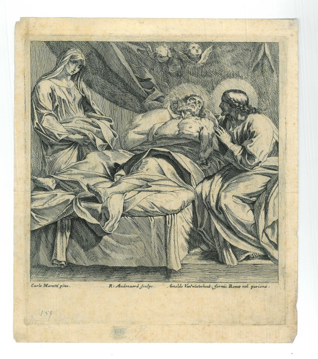 Image 2 of Robert van Audenaerd (1663-1743) - Dood van de heilige Jozef