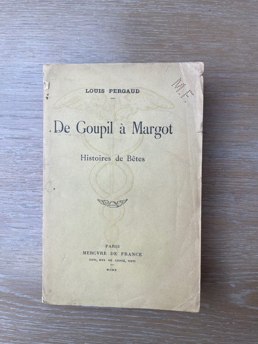 Preview of the first image of Louis Pergaud - De Goupil à Margot - 1910.