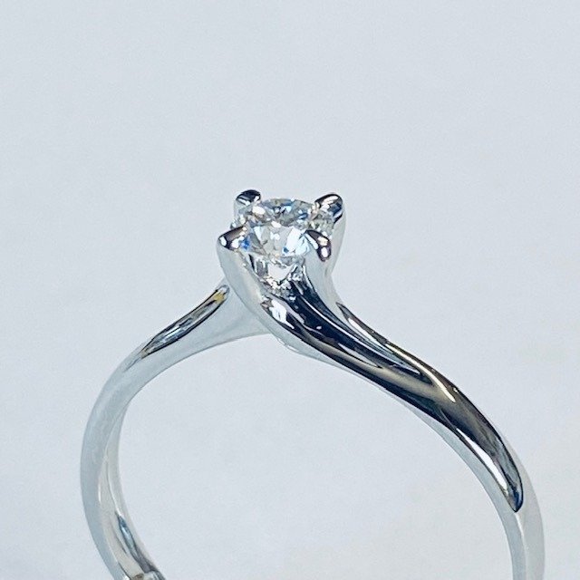 Image 3 of 18 kt. White gold - Ring - 0.25 ct Diamond