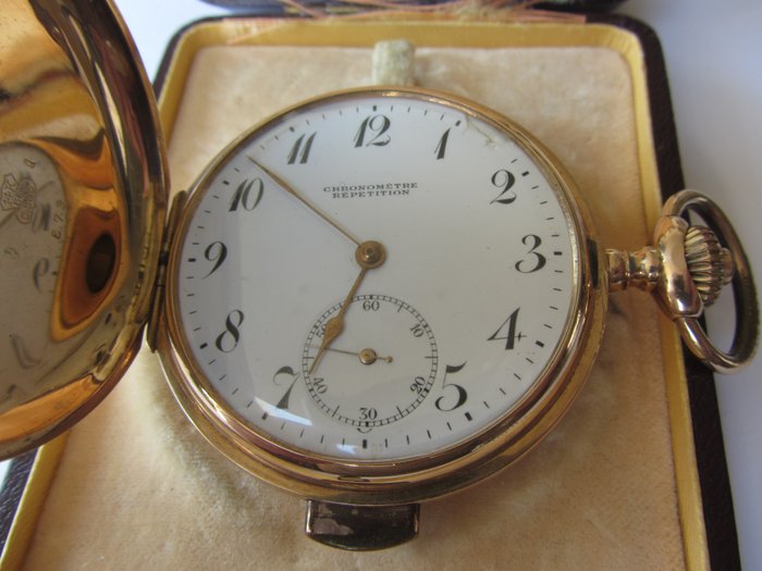 Preview of the first image of Chronomneter Repetition - pocket watch - 108873 - Men - 1901-1949.