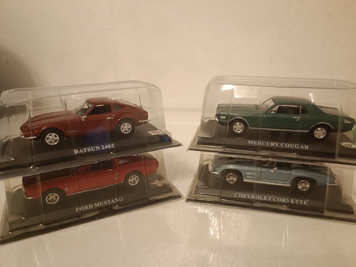 Preview of the first image of IXO - 1:43 - Datsun, Chevrolet, Ford, Mercury - 4 american miniature.