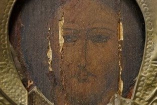Image 3 of Icon, Christ Pantocrator - Wood - Early 19th century