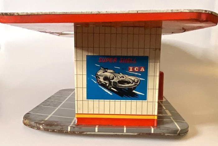 Image 3 of TippCo - Tin toys - Shell Garage Service - gas station - multi-storey car park - Made in Western Ge