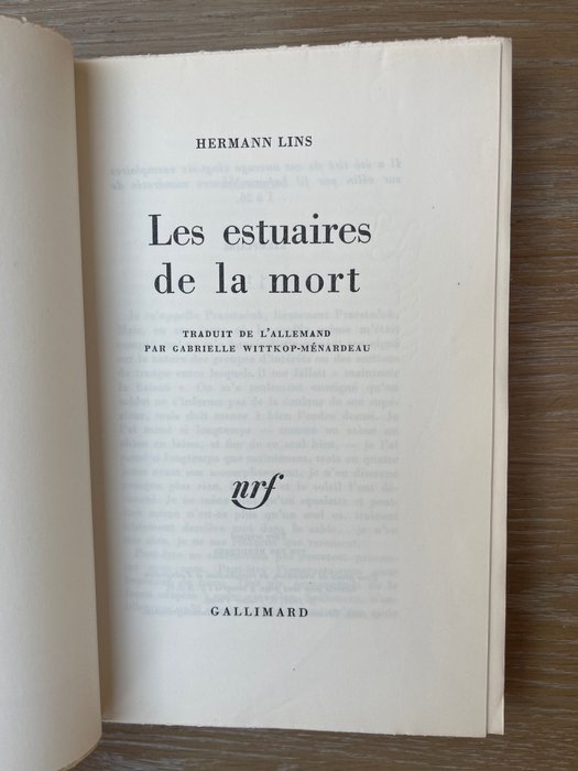 Image 2 of Hermann Lins - Les Estuaires de la mort [ex. de tête] - 1964