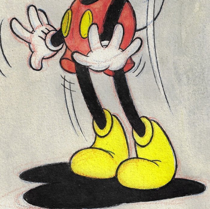 Image 3 of Mickey Mouse - "What the ..." - Signed Original Colour Drawing by Millet