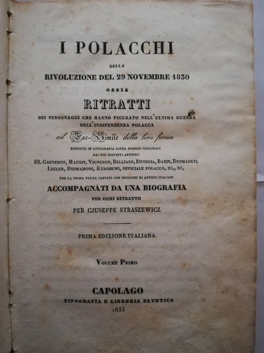 Image 3 of Giuseppe Straszewicz - I Polacchi della rivoluzione del 29 novembre 1830 - 1833/1834