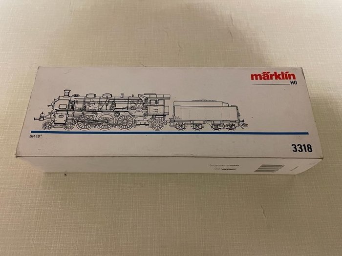 Image 2 of Märklin H0 - 3318 - Steam locomotive with tender - BR 18 - DRG