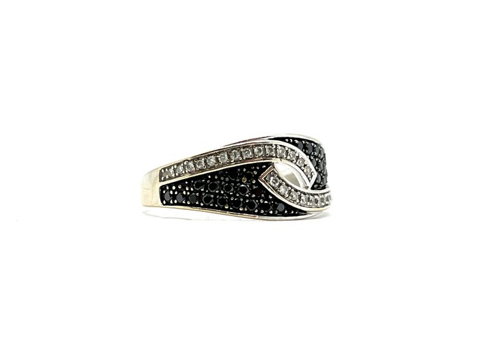 Image 2 of NO RESERVE - 18 kt. White gold - Ring - 0.28 ct - hematites