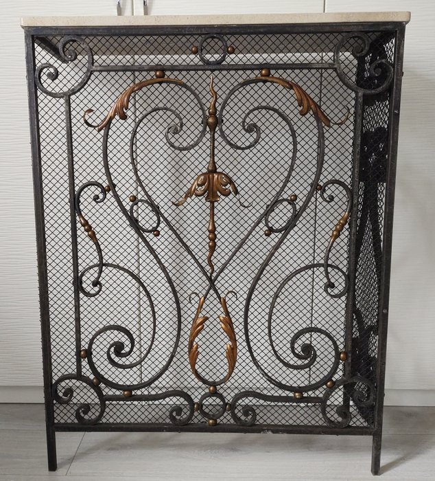 Preview of the first image of Console table - Iron (cast/wrought) - Early 20th century.