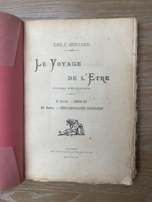 Image 3 of Émile Bernard - Le Voyage de l'Etre. Poèmes d'evolution - 1898