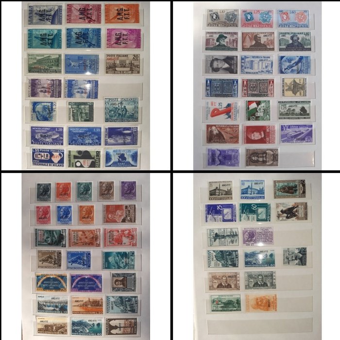 Preview of the first image of Triest - Zone A 1949/1954 - Collection of 79 stamps AMG-FTT.
