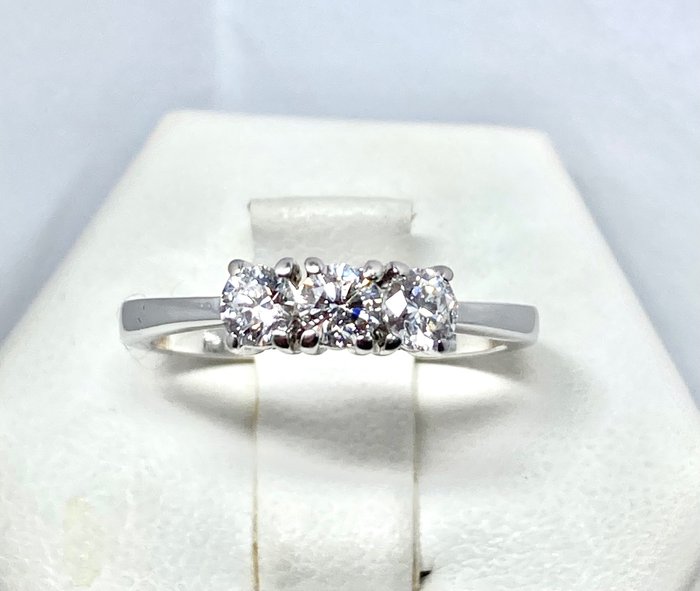 Image 2 of Pala Diamond Italy - 18 kt. White gold - Ring - 0.75 ct Diamond - Diamonds