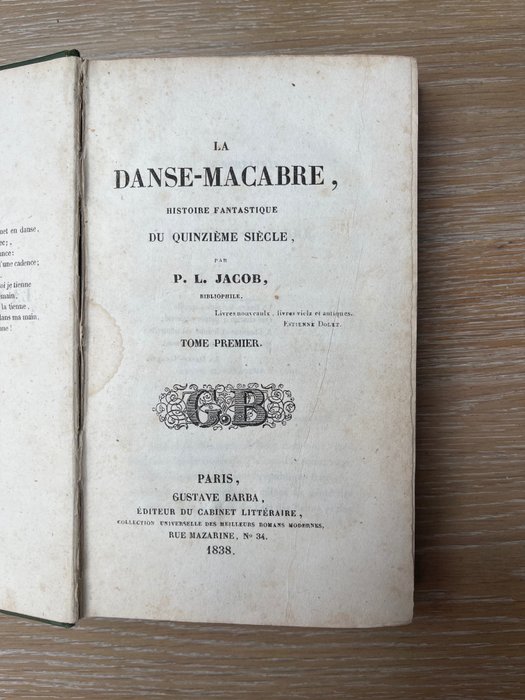 Image 2 of P.L. Jacob - La Danse-Macabre - 1838