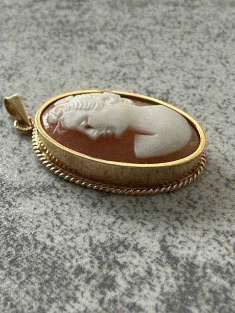Image 3 of Camee - 14 kt. Yellow gold - Pendant