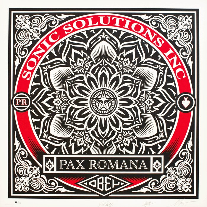 Preview of the first image of Shepard Fairey (OBEY) (1970) - Pax Romana.