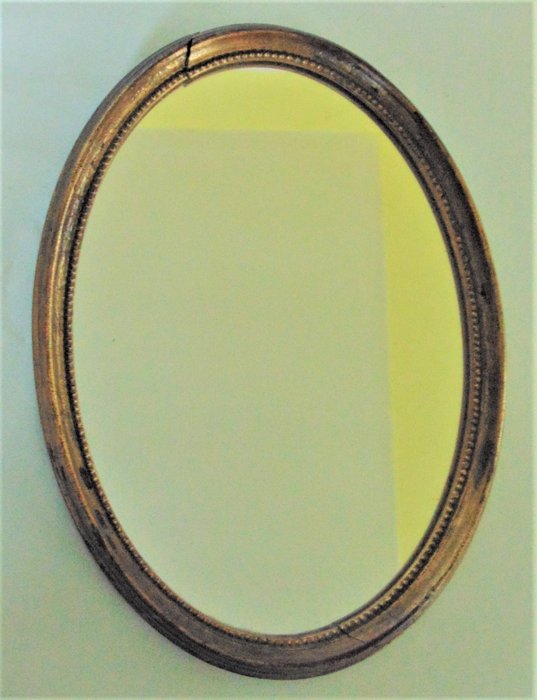 Preview of the first image of oval mirror - Louis XVI Style - Glass - 1870-1880 - Glass, Wood - 1870-1880.