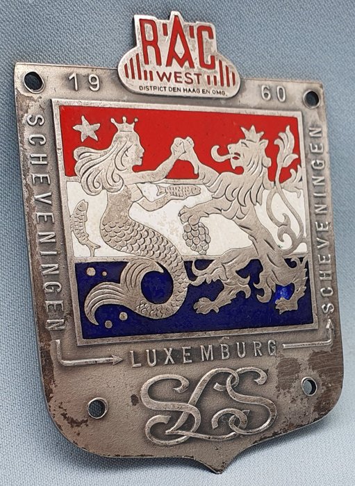 Image 3 of Emblem/mascot/badge - SLS Rally - Geëmailleerde Grille Badge - 1960