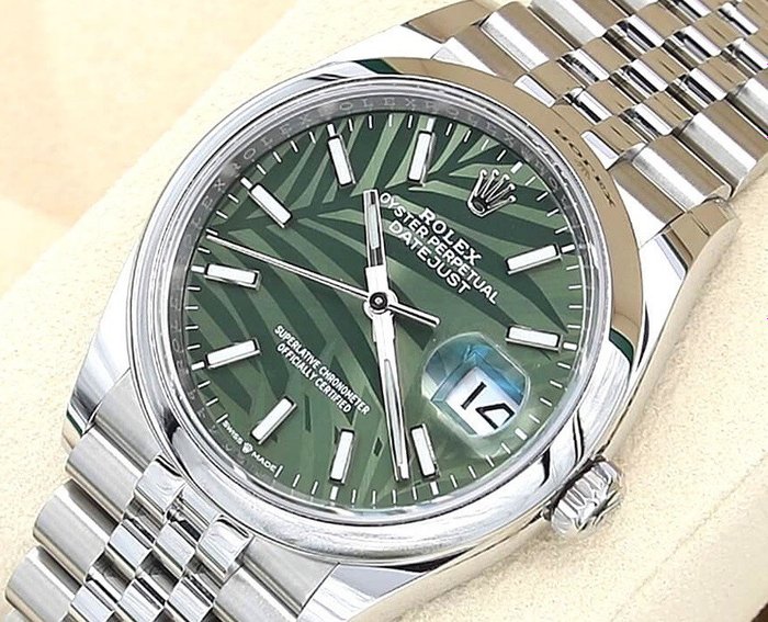 Rolex - Oyster Perpetual Datejust 36 'Green Palm Dial" - 126200 - Unisexe - 2011-aujourd'hui