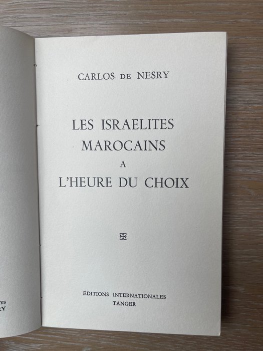 Image 3 of Signed; Carlos De Nesry - Les Israélites marocains à l'heure du choix - 1958
