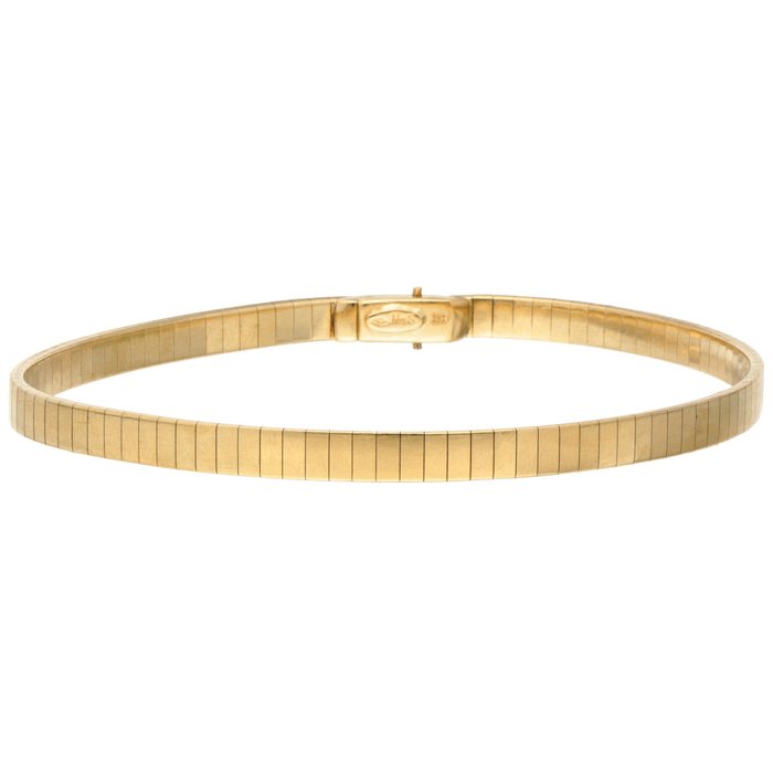 Preview of the first image of 18 kt. Gold - Bracelet - 0.01 ct Diamond.