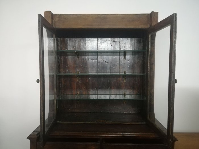 Image 3 of Credenza, Display cabinet (1) - Walnut - Late 19th century