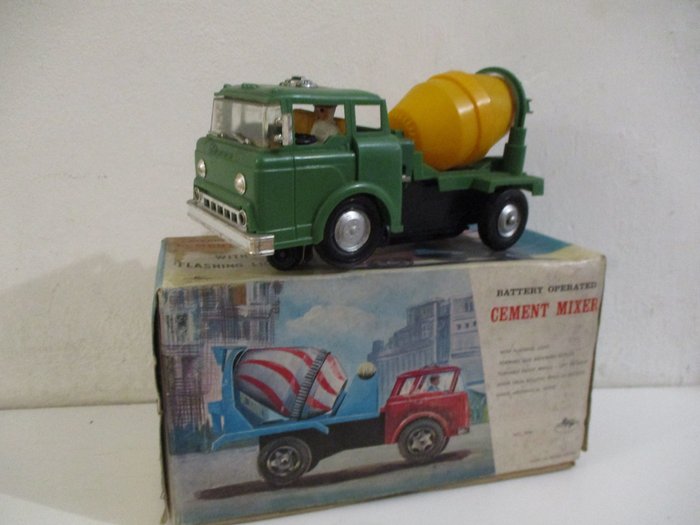 Preview of the first image of BPP - 3004 - Lorry Cement Mixer Battery Operated - 1960-1969 - Hong Kong.
