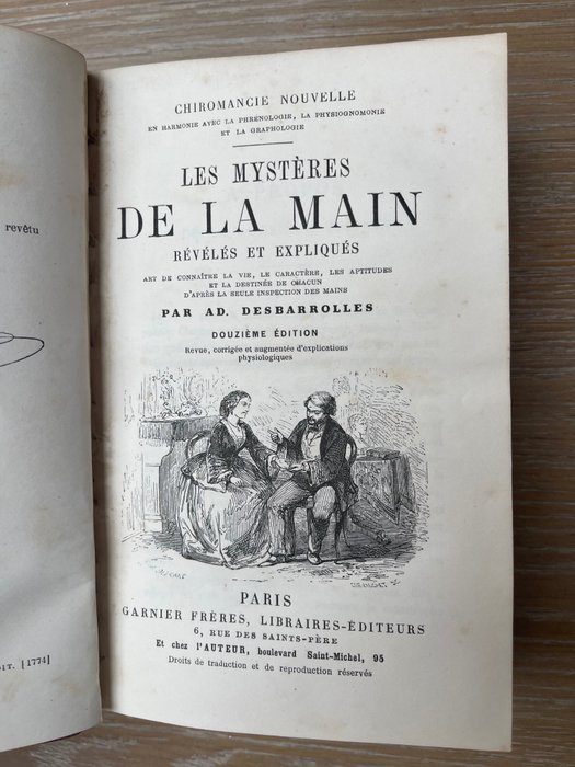 Image 3 of Desbarrolles - Les Mystères de La Main - 1876
