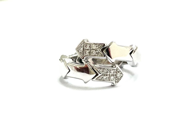 Preview of the first image of enigma by Gianni Bulgari - 18 kt. White gold - Ring - 0.10 ct Diamond.