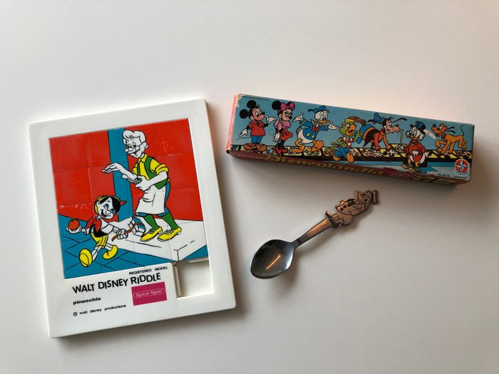 Image 2 of Donald Duck, Mickey Mouse, Pinocchio - 3 Walt Disney Productions vintage games - (1968/1970)