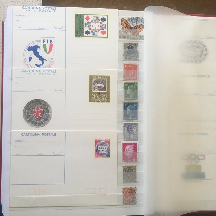 Image 3 of World - World / Italy lot, interesting stamps: covers, postcards, letters, FDCs and postal pieces,