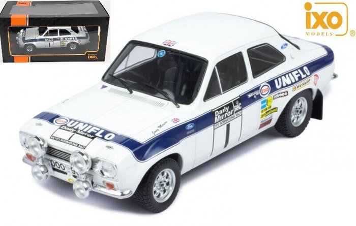 Preview of the first image of IXO Models - 1:18 - Ford Escort MKI RS 1600 #1 RAC Rally 1973 - R. Clark / T. Mason.