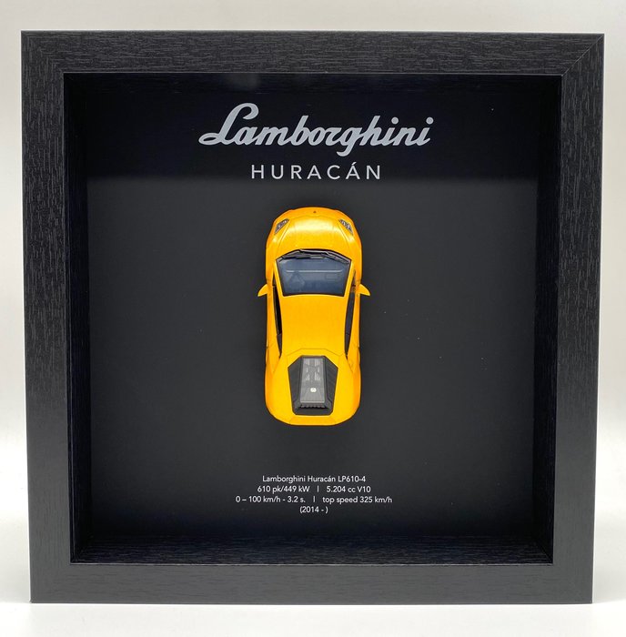 Preview of the first image of Decorative object - FRAMEDWHEELS -Lamborghini Huracán LP610-4 - Lamborghini.