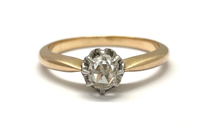 Preview of the first image of "NO RESERVE PRICE" - 18 kt. Pink gold - Ring - 0.40 ct Diamond.