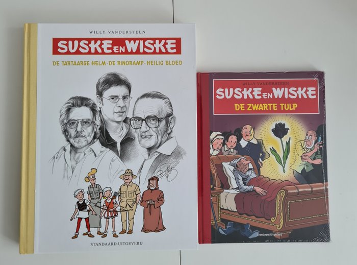 Preview of the first image of Suske en Wiske 326 + 451 - De Zwarte Tulp + Luxe 3 verhalen boek - Hardcover - First edition - (200.