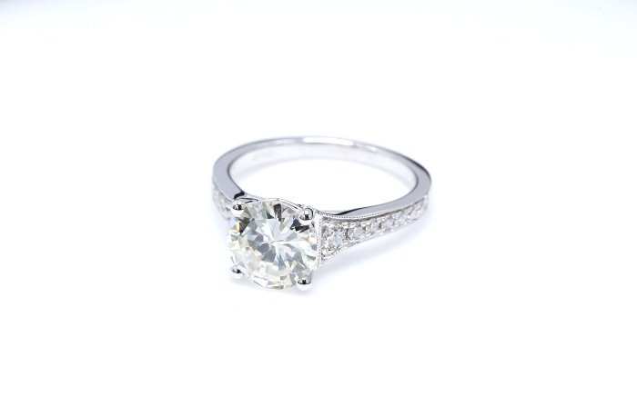Image 2 of 18 kt. White gold - Ring - 2.10 ct Diamond - Diamonds