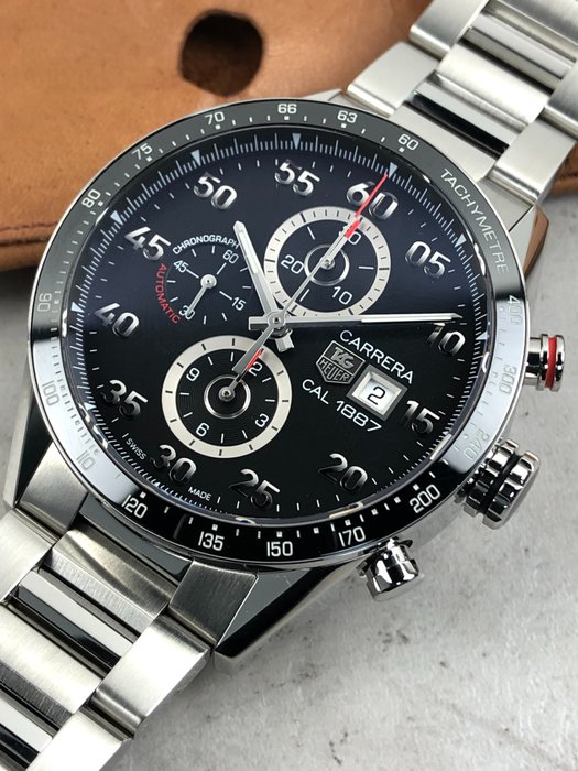 Preview of the first image of TAG Heuer - Carrera Chronograph Calibre 1887 - CAR2A10-5 - Men - 2011-present.