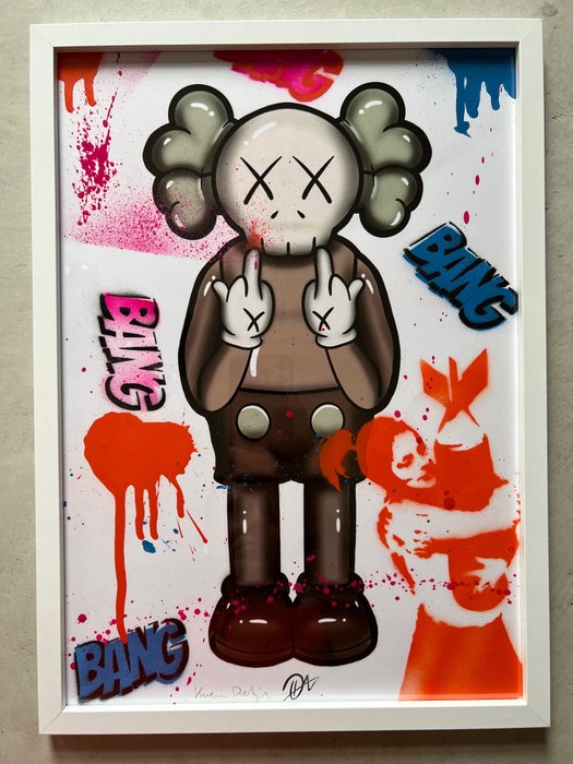 Preview of the first image of Koen Betjes (1992) - Rebellious Kaws x PopArt x Bombhugger (brown version).
