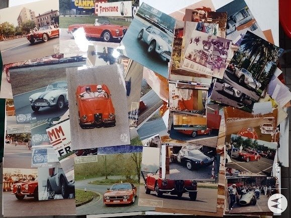 Preview of the first image of Photograph - lotto di 250 fotografie di auto d'epoca, circuiti e raduni storici.