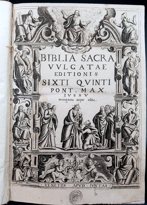 Image 2 of Pope Sixtus V and Pope Clement VIII - Biblia Sacra Vulgatae (Holy Bible in Common Tongue) Illustrat