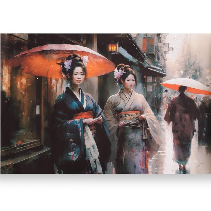 Preview of the first image of Ksavera - Japanese geisha DS0169 - XXL canvas.