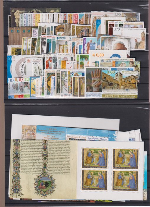 Preview of the first image of Vatican City 2013/2015 - Year, including special sheets and stamp booklets..
