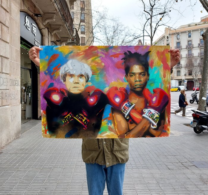 Image 2 of Akore (1976) - 'Jean-Michel Basquiat vs Andy Warhol'