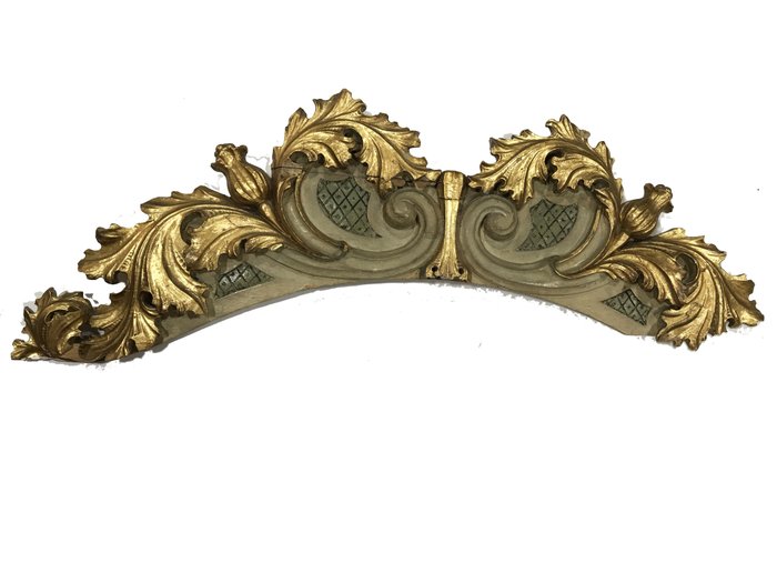 Preview of the first image of Frieze decorative panel - Baroque style - Wood - 19th century.