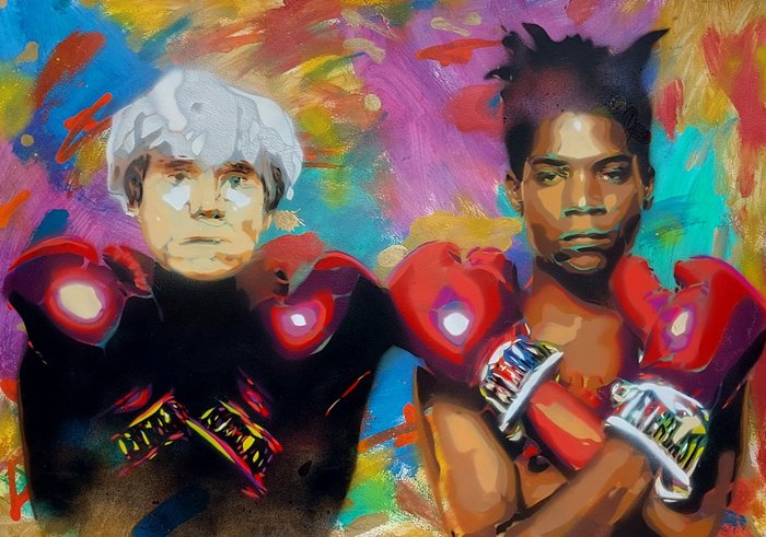 Preview of the first image of Akore (1976) - 'Jean-Michel Basquiat vs Andy Warhol'.
