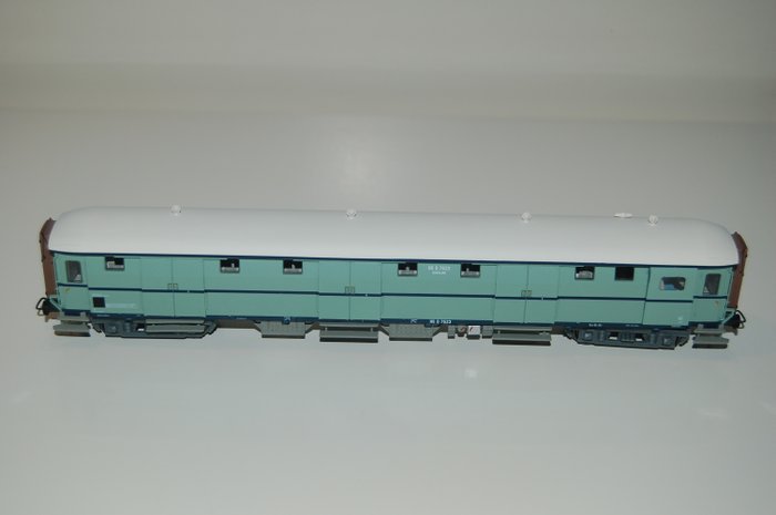 Preview of the first image of Artitec H0 - 20.296.01 - Passenger carriage - Steel D 6-door D 7523 in Turquoise livery - NS.