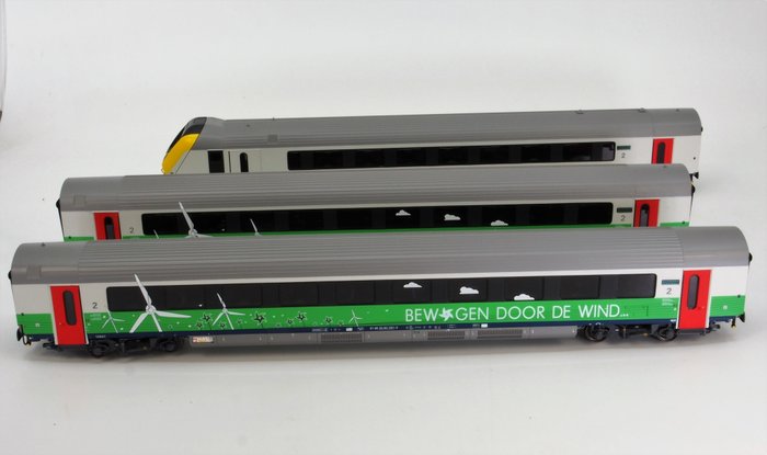 Image 3 of L.S.Models H0 - 43045 - Passenger carriage set - Set of 3 I11 carriages with steering position - NM
