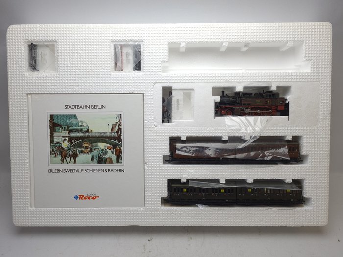 Image 3 of Roco H0 - 43026 - Train set - 3-piece set with a T12 locomotive and 2 double compartment carriages