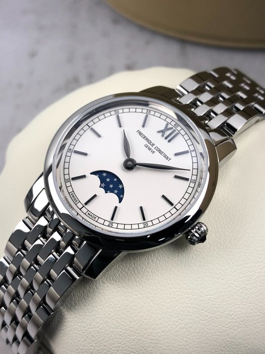 Preview of the first image of Frédérique Constant - Slimline Moonphase - FC-206SW1S6B - Women - 2011-present.